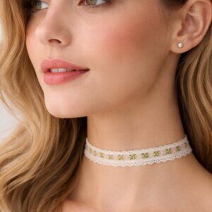For Love And Lemons - Flower Choker Necklace